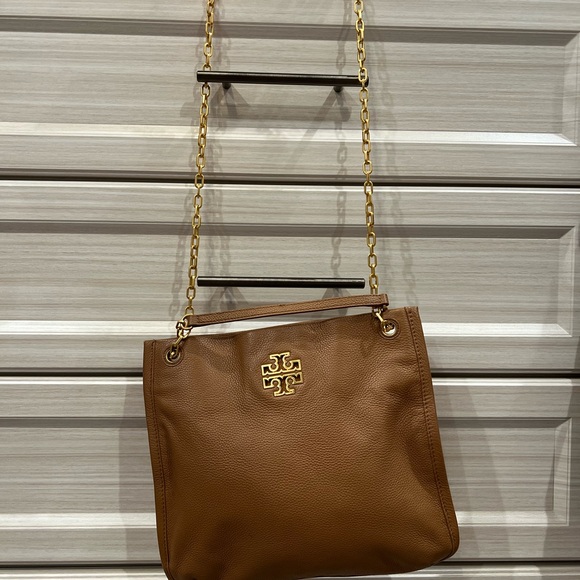 Tory Burch Brown Leather Tote Bag - Picture 3 of 6